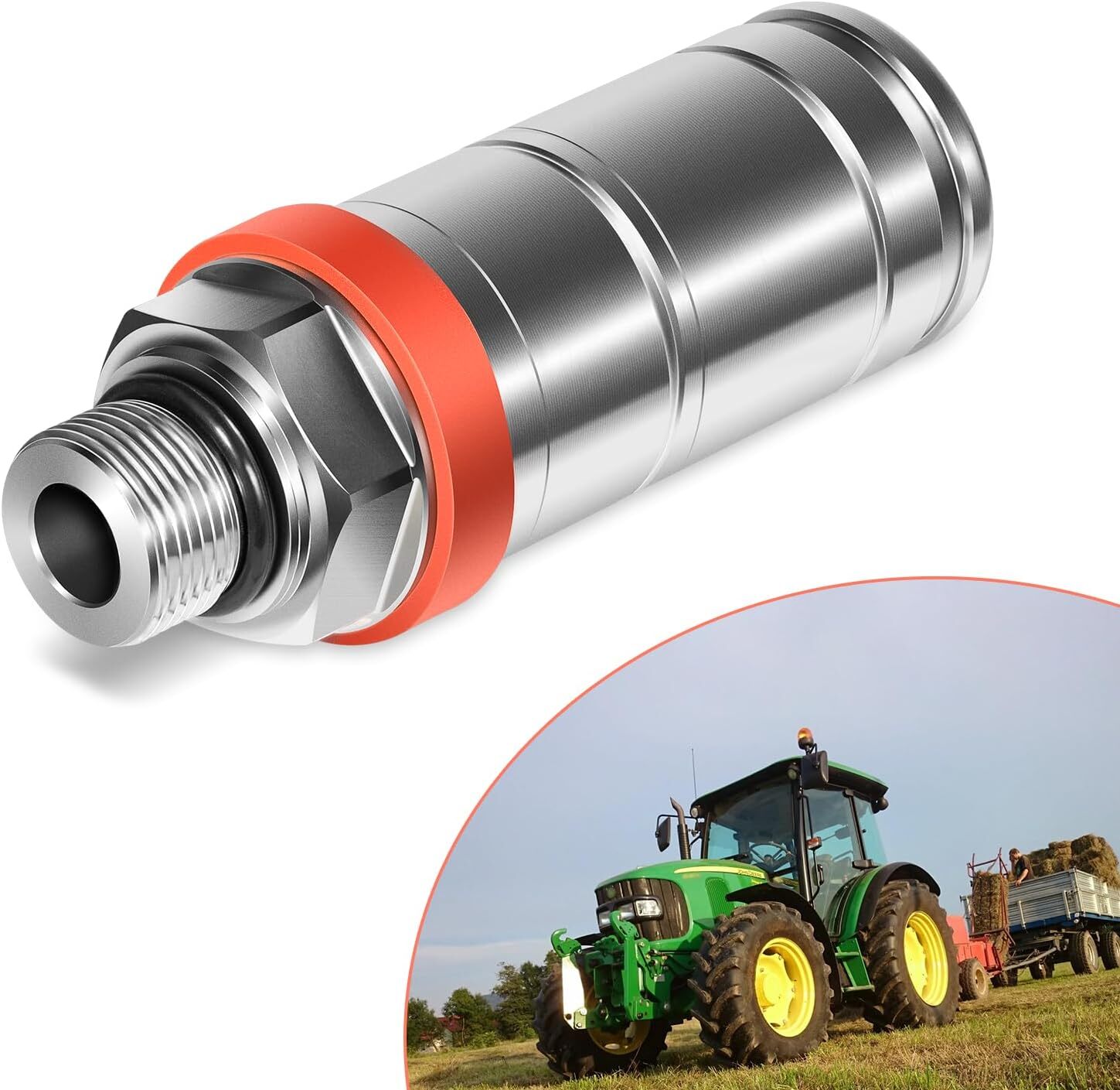 AL166181 Hydraulic Female Quick Coupler M22x1.5 for John Deere & Massey Ferguson
