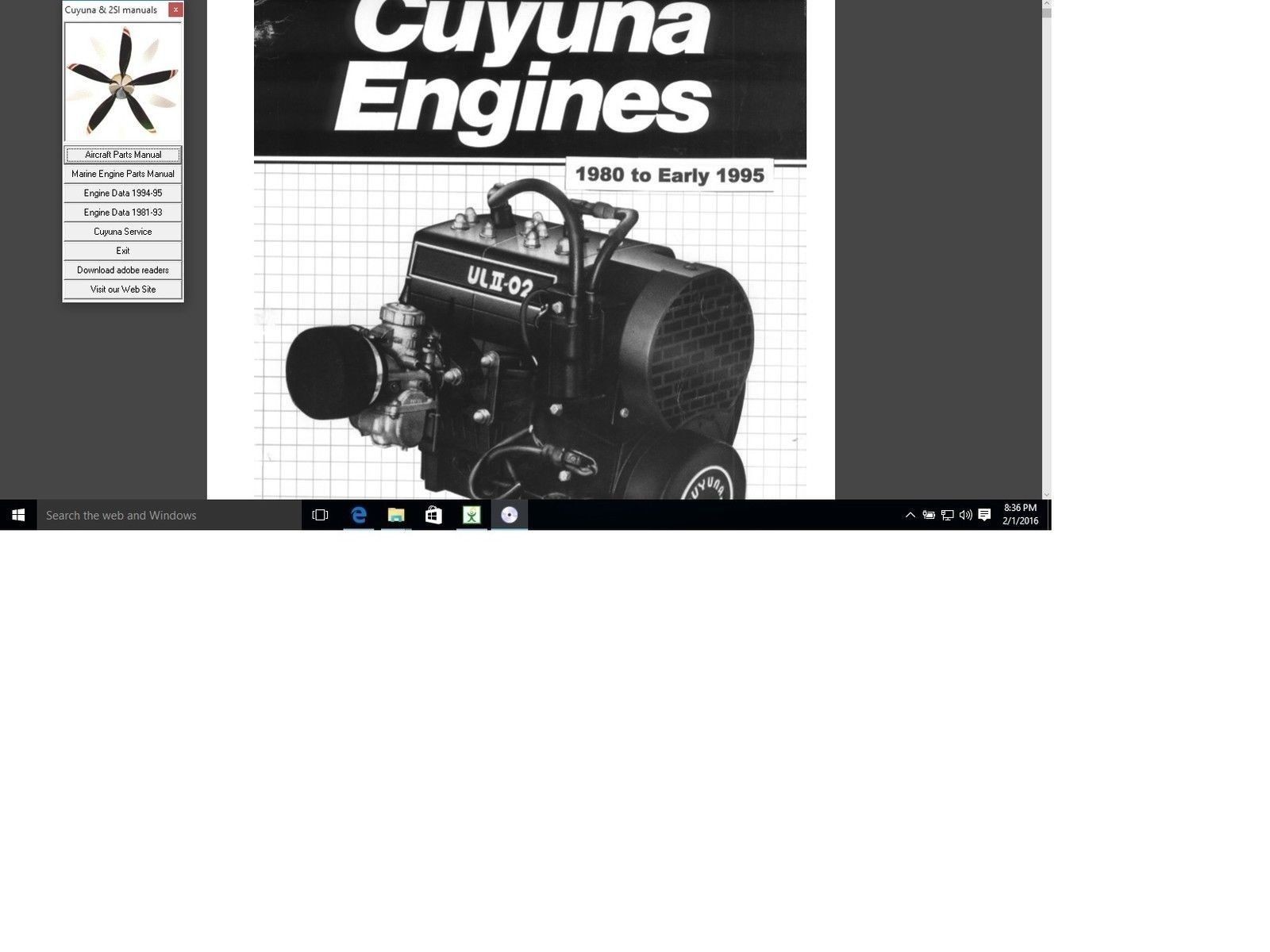 2SI Cuyuna  Service repair parts manual UL430 ULII-02 ultralight aircraft engine