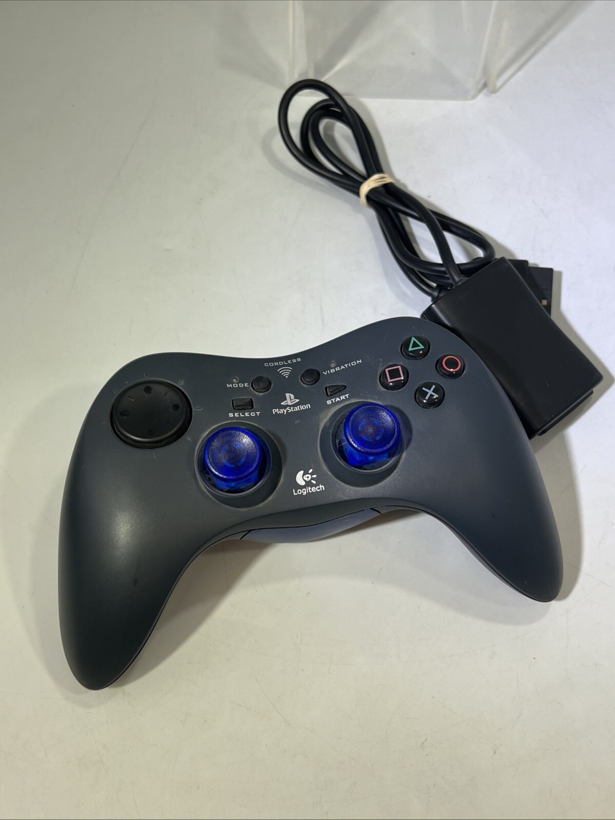 Logitech Wireless Game Controller w/Receiver Playstation PS2, Tested & Works