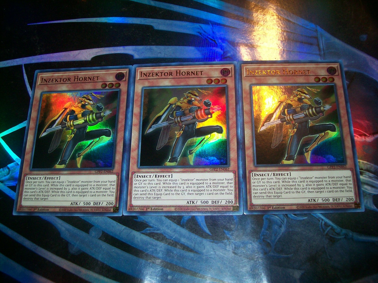 3x Inzektor Hornet 1st Edition Ultra Rare GFP2-EN062 Yu-Gi-Oh!