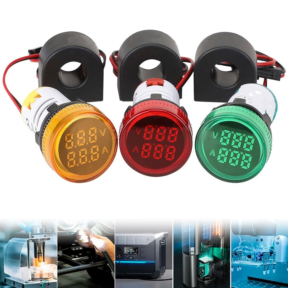 Three Piece LED Voltmeter and Ammeter Package for Enhanced Measurement Use