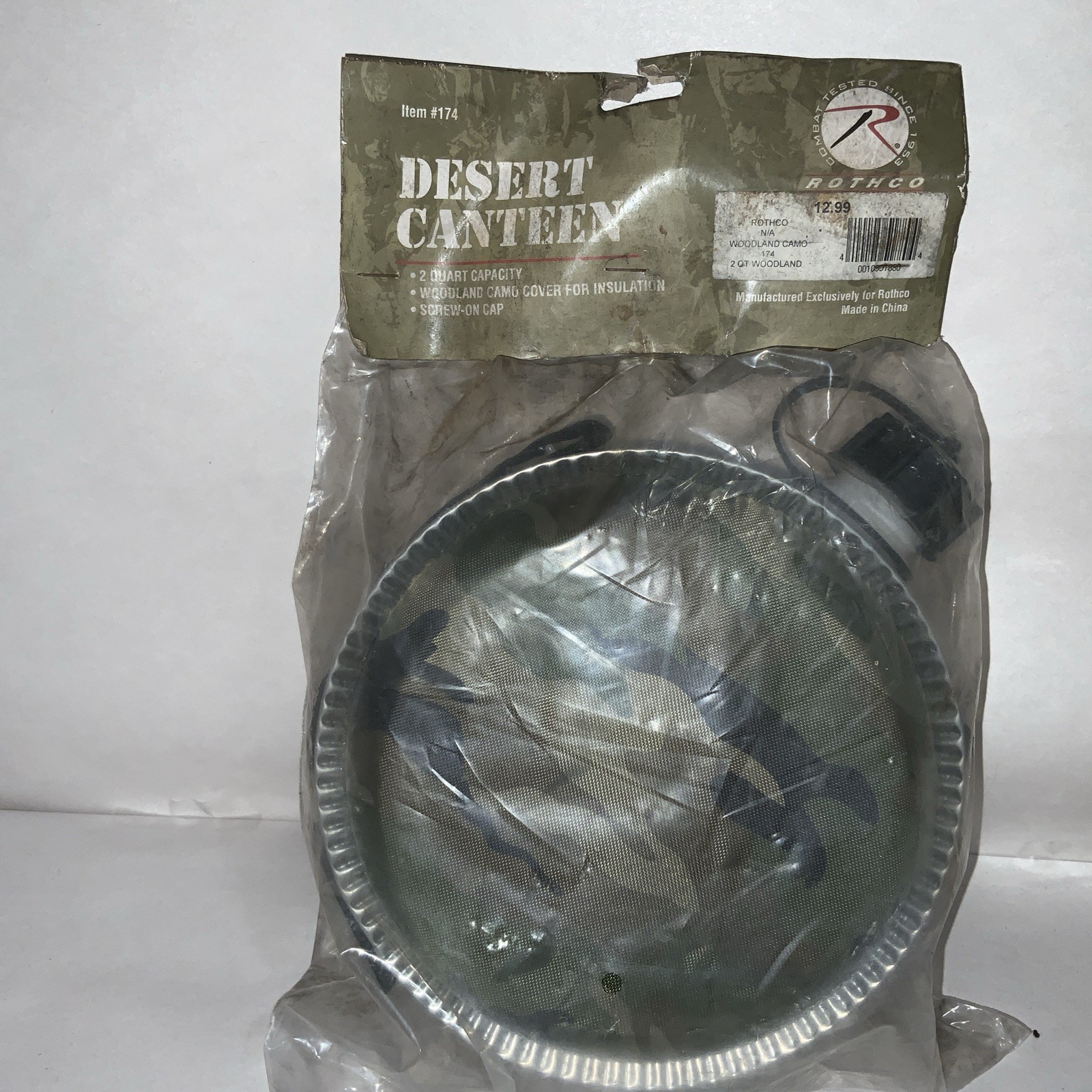 Rothco Desert Canteen Woodland Camo Green