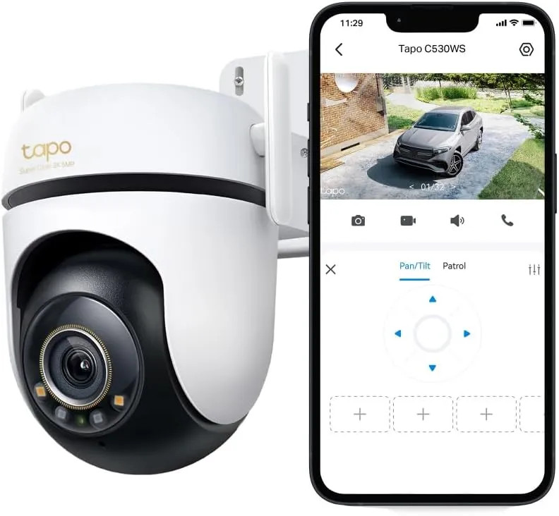 3K 5MP Outdoor Pan Tilt Security WiFi Camera 360 View Night Vision Waterproof...