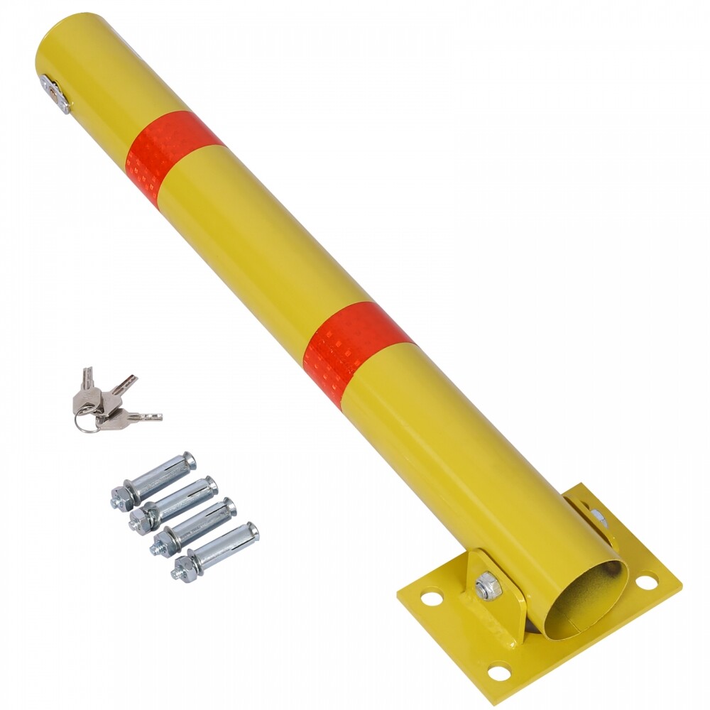 Parking Bollard Pole Barrier with Lock Home Car Parking Protection Posts Barrier