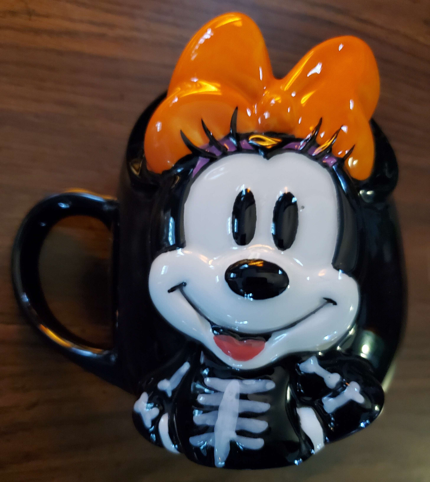 New Disney Halloween Minnie Skeleton Mug