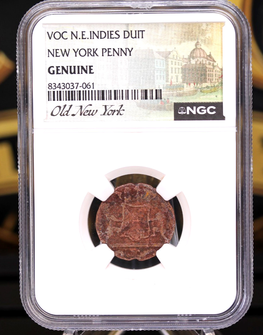 1790 VOC N.E. Indies Duit “New York Penny” 🏛️ NGC Genuine Colonial | LOT 585
