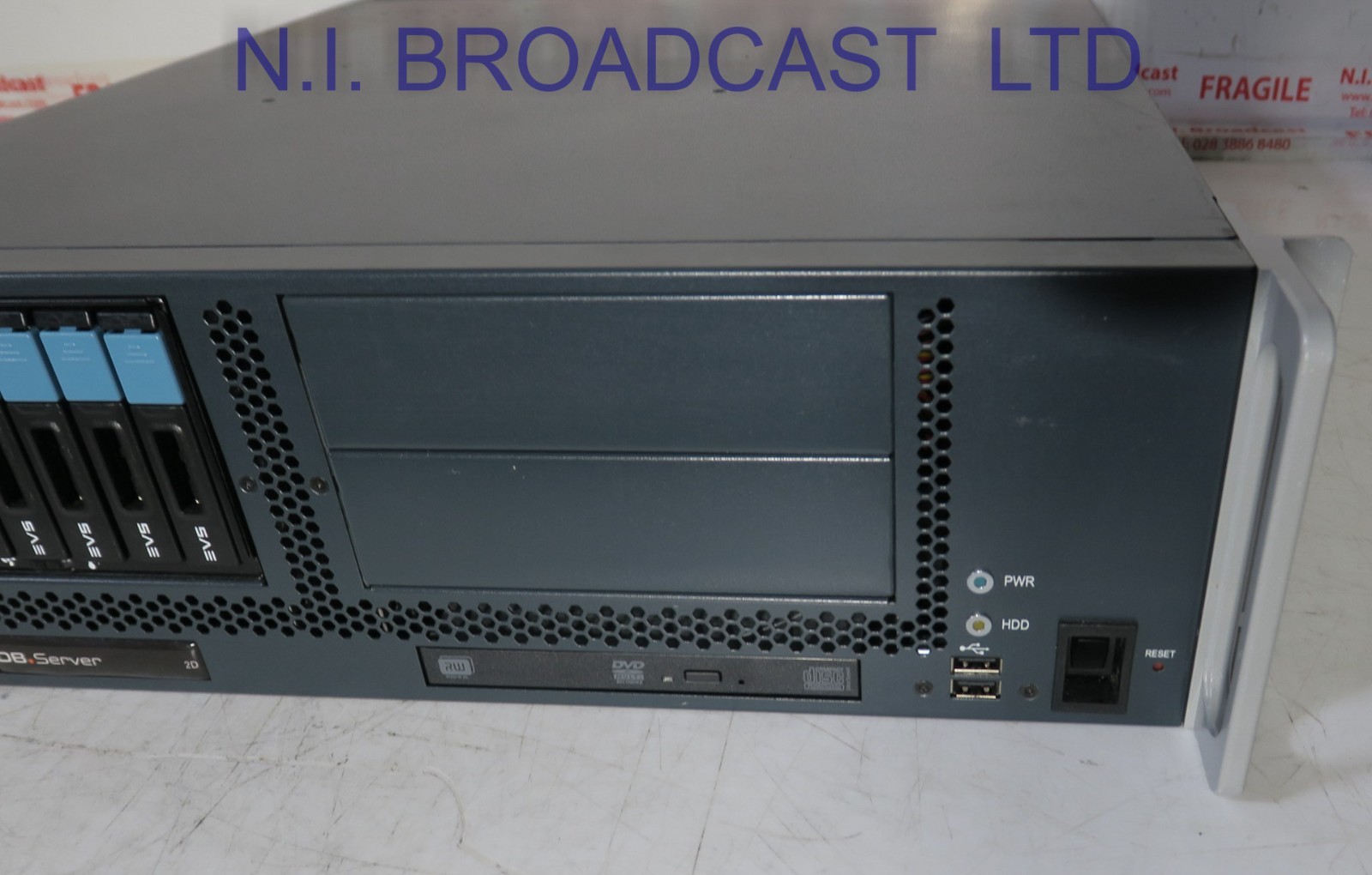EVS DB server with IP director lice, IP engine, X square  (ref 2)