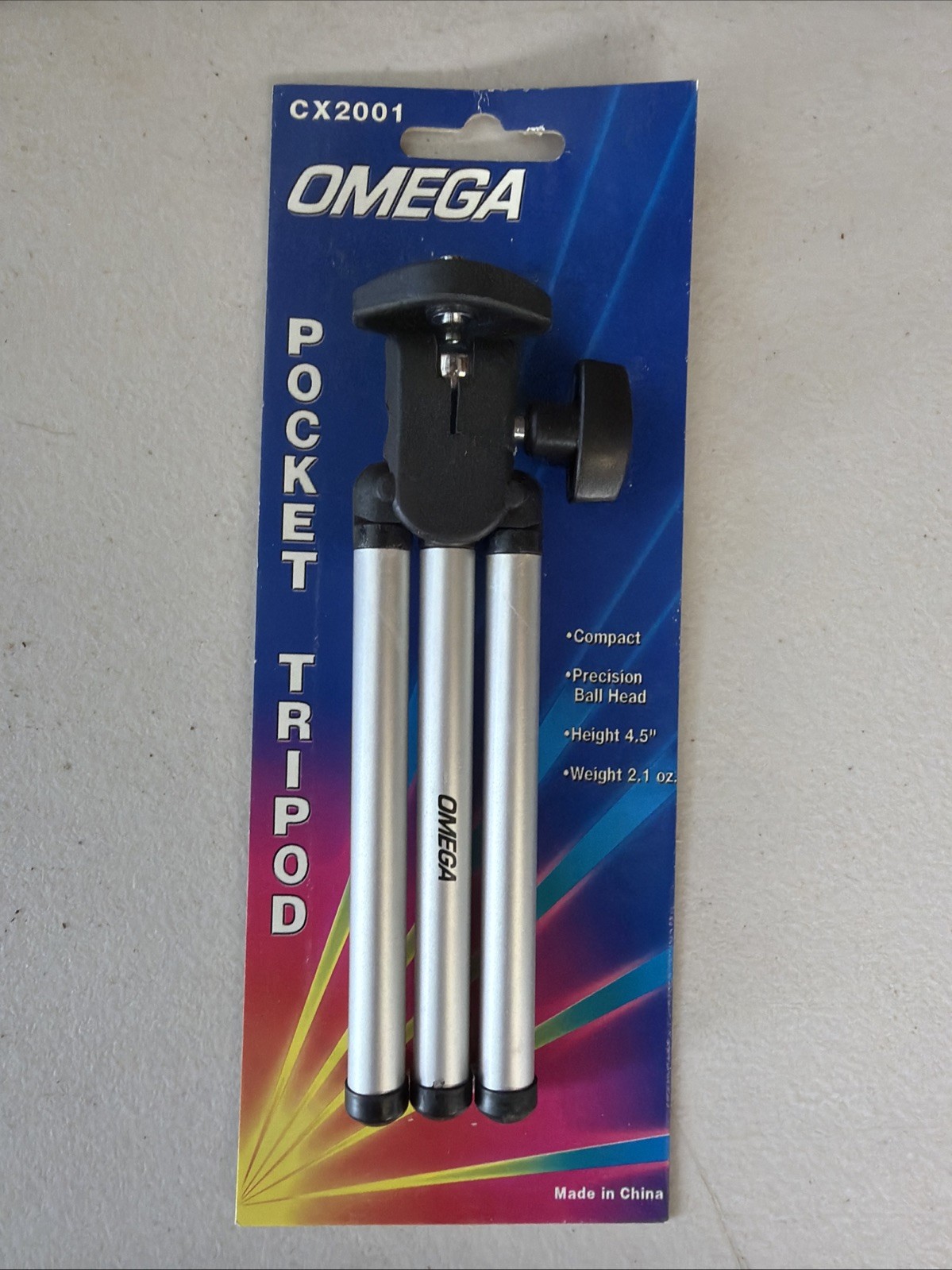 Tripod Mini Silver Black Compact Camera OMEGA Tripod New 4.5"