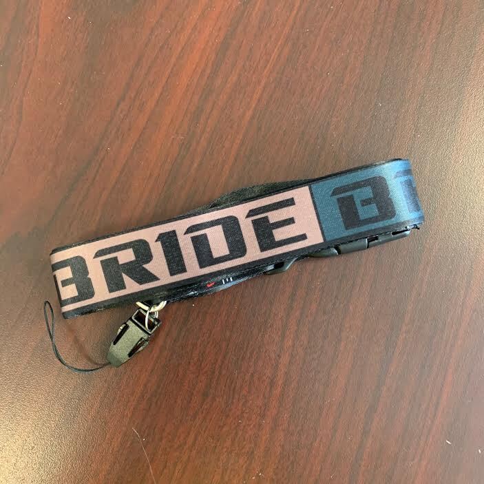 Bride Style Jdm Nylon Lanyard Key Holder Clip Keychain For Honda All Vehicles