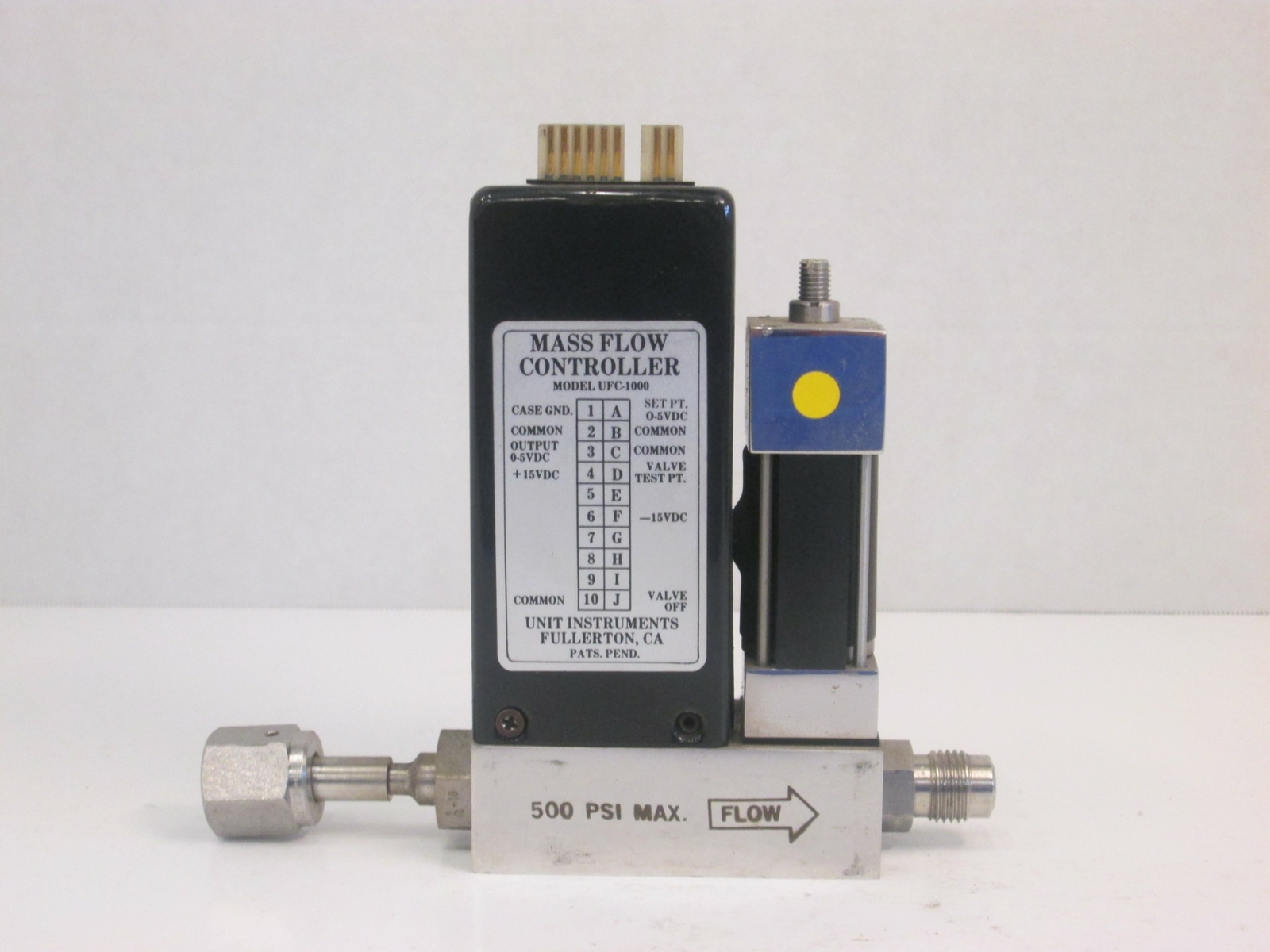 Unit UFC-1000, MFC, Mass Flow Controller, H2, 10 SLM, Used