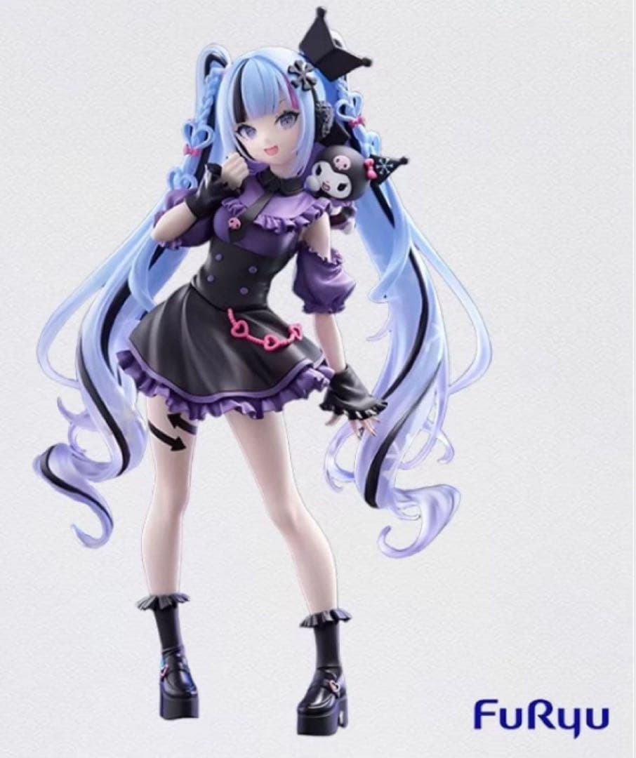 Hatsune Miku Trio-Try-iT Figure Snow Miku x Kuromi FuRyu Sanrio Japan
