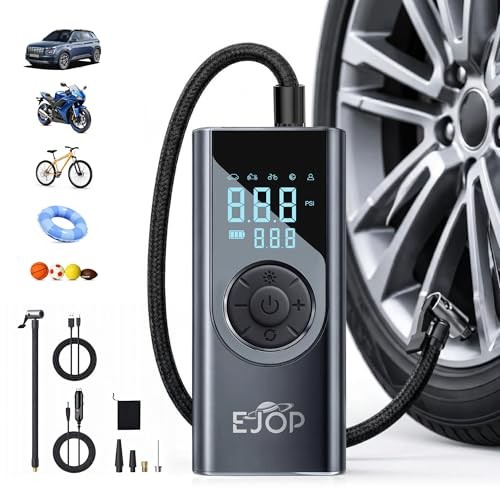 EJOP 150PSI Tire Inflator Portable Air Compressor, Air Pump for Car Tires with