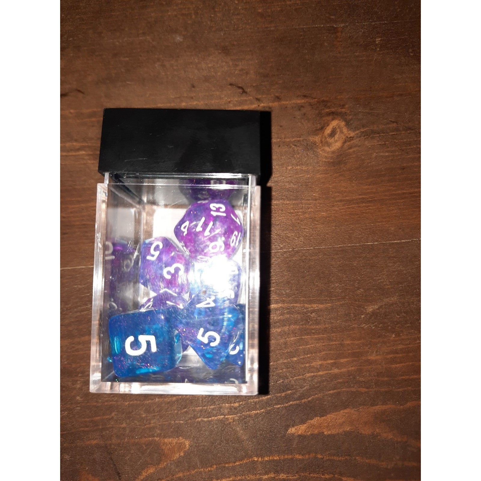 DnD Dice Moonstone orchid