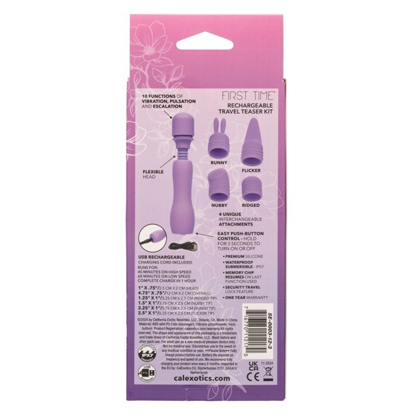 First Time Rechargeable Travel Teaser Kit - Purple