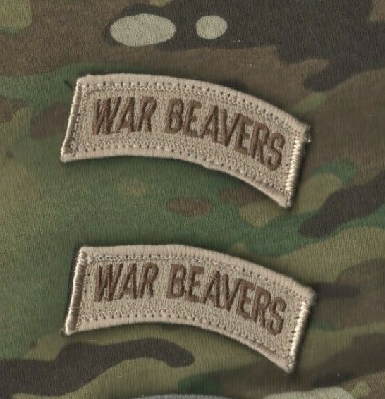 SYRIA-IRAQ DAESH WHACKER GREEN BERET ADVISERS SP OPS burdock 2-TAB: WAR BEAVERS