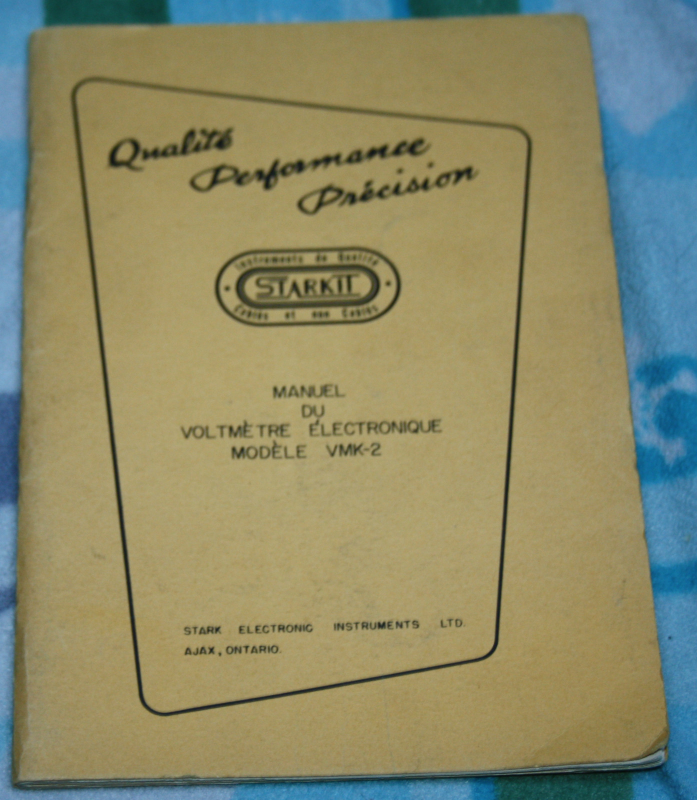 Instruction Manual Electronic Voltmeter Model VMK-2 Electronic Instruments