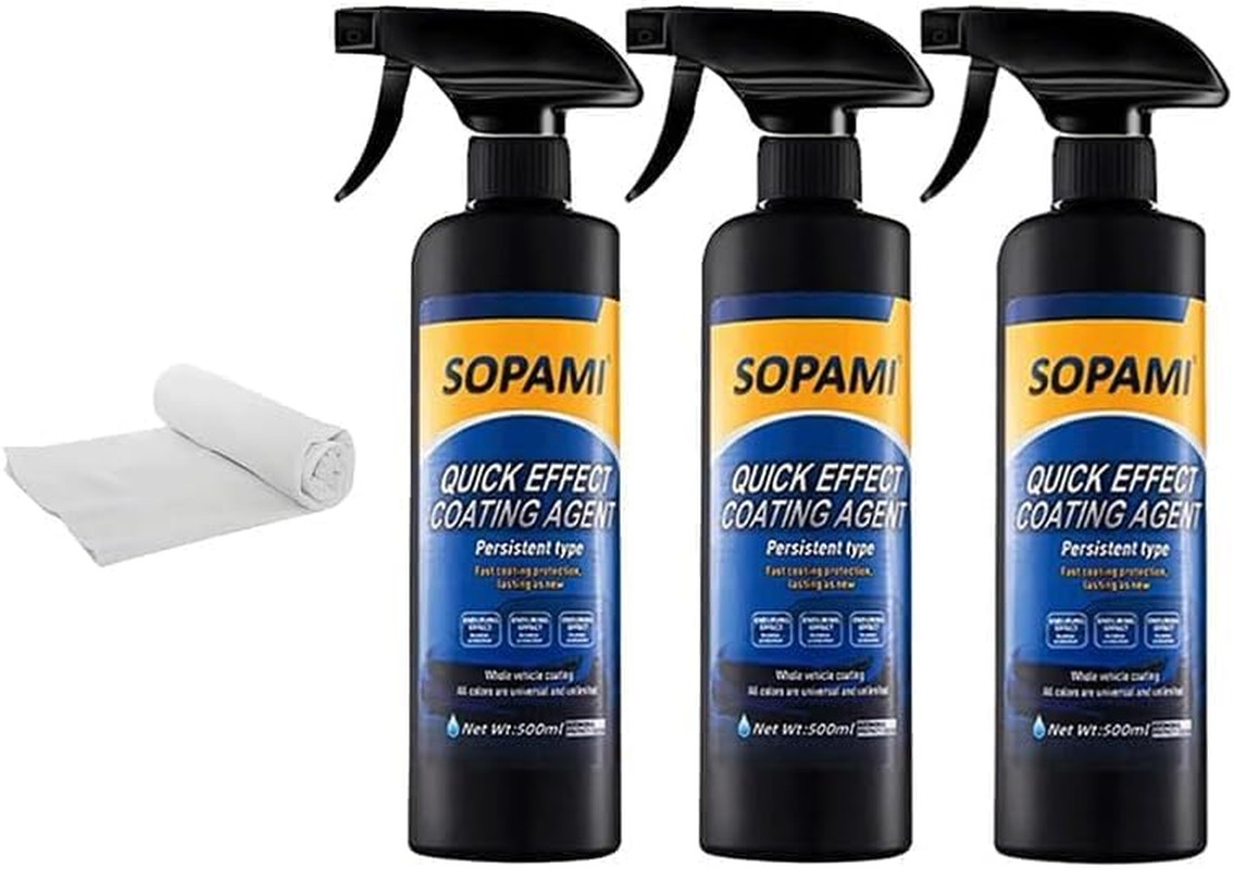 Ceramic Paint Sealant Car Coating Spray 16.91 Fl Oz (Pack of 3)