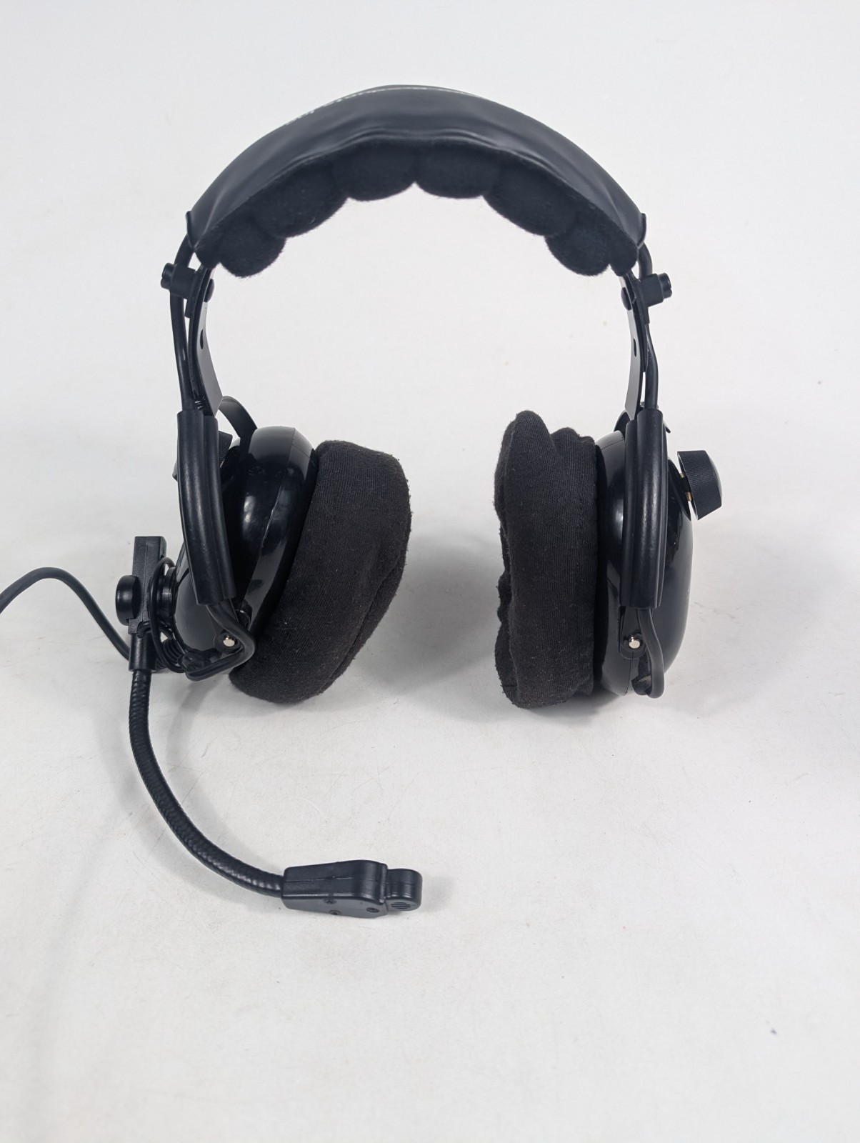 ASA Aviation Pilot Headset w/ Mic GA Dual Plug Student Flight Headset Tested
