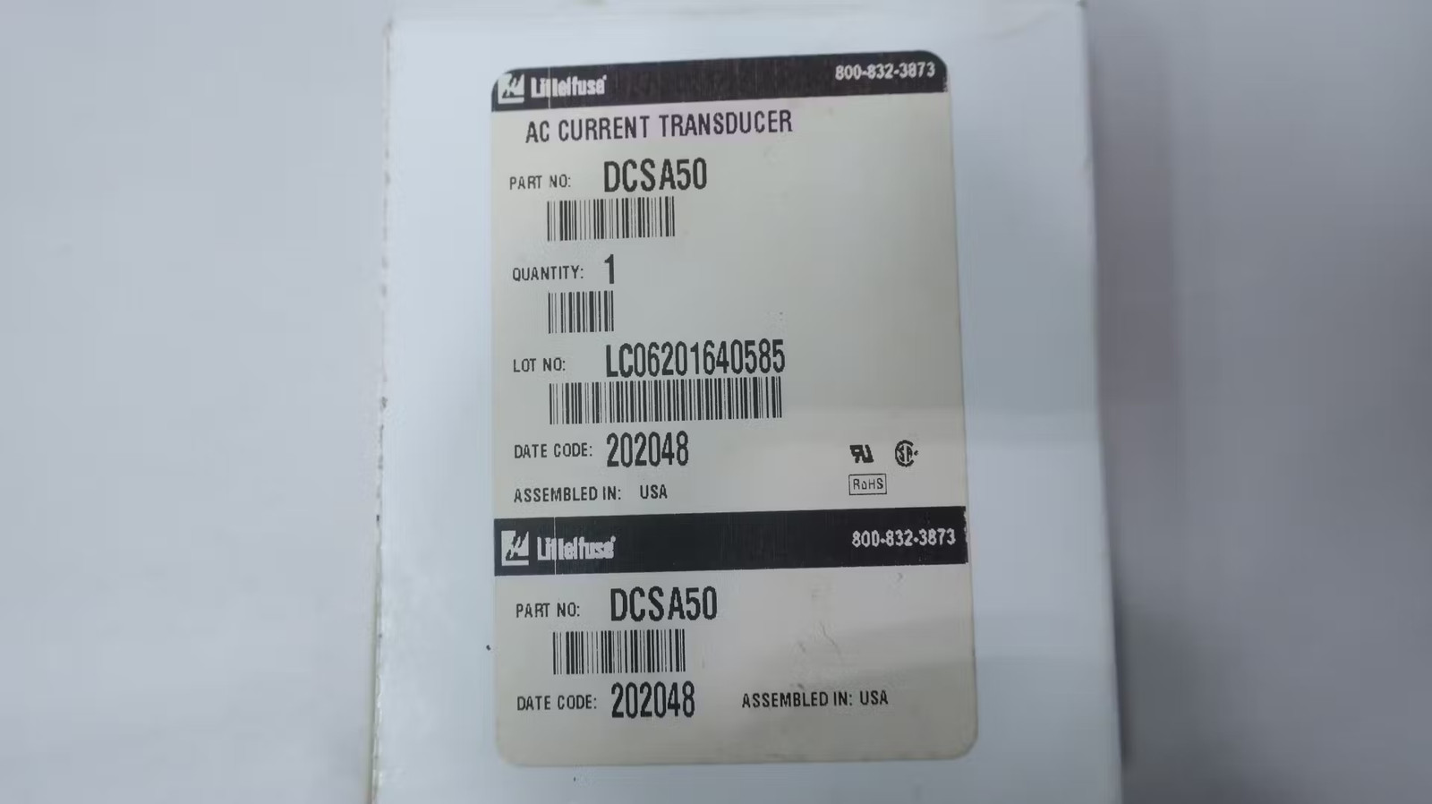 Littelfuse DCSA50 Current Transducer 30v-dc