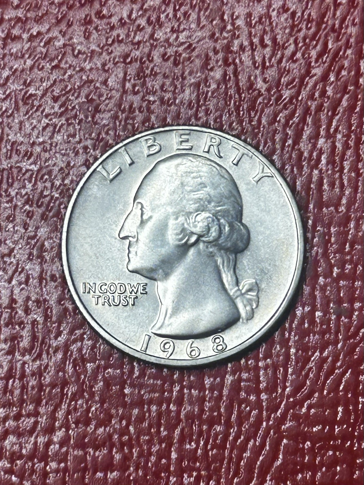 1968 Washington Quarter Near Perfect Example Brilliant Uncirculated Wow! I458