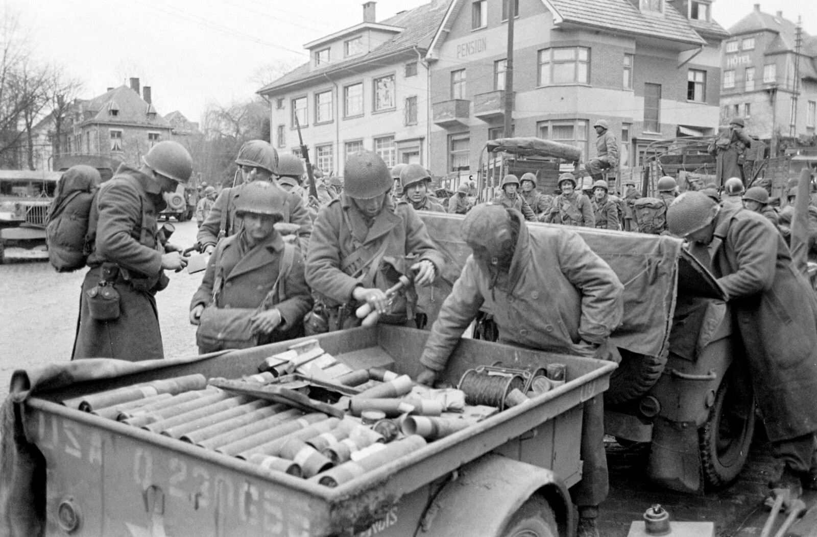 WW2 WWII Photo World War Two / US Army Malmedy Belgium Battle of The Bulge 1944