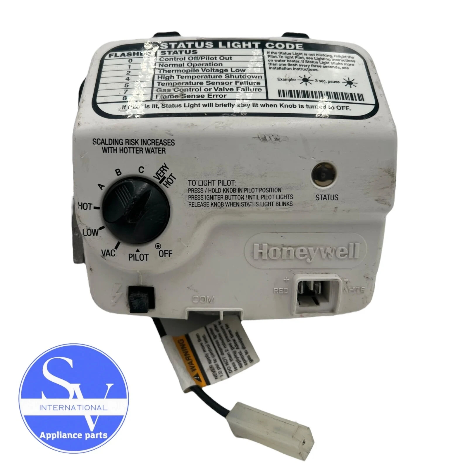 Honeywell Water Heater Gas Valve WV8840C1605 (TESTED)