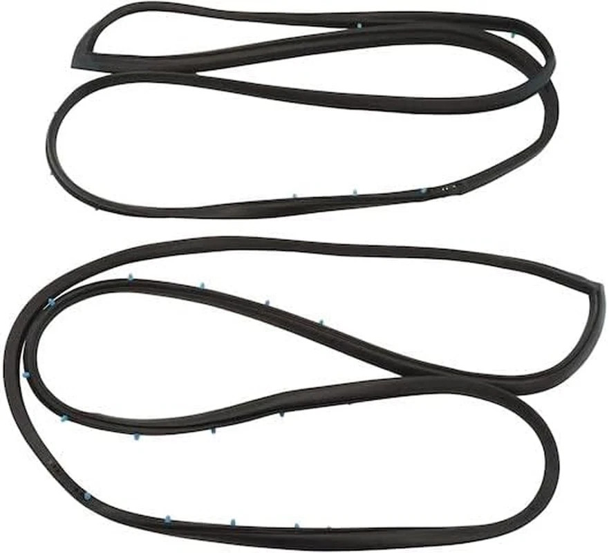 2 Piece Set Front Door Seal Kit Compatible with 1987-1990 Chevy Caprice 4-Door