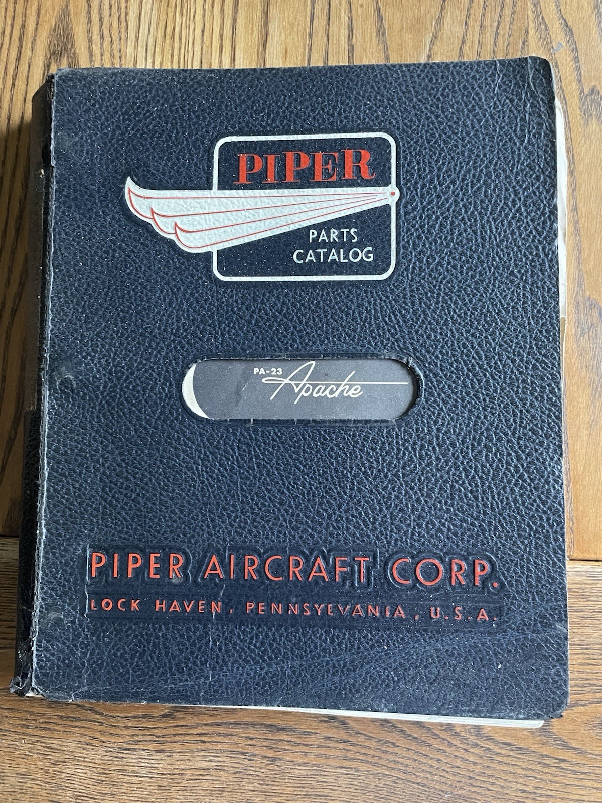 PIPER AIRCRAFT PA-23-150. PA23-160 APACHE PARTS CATALOG AVIATION 1965 752-421