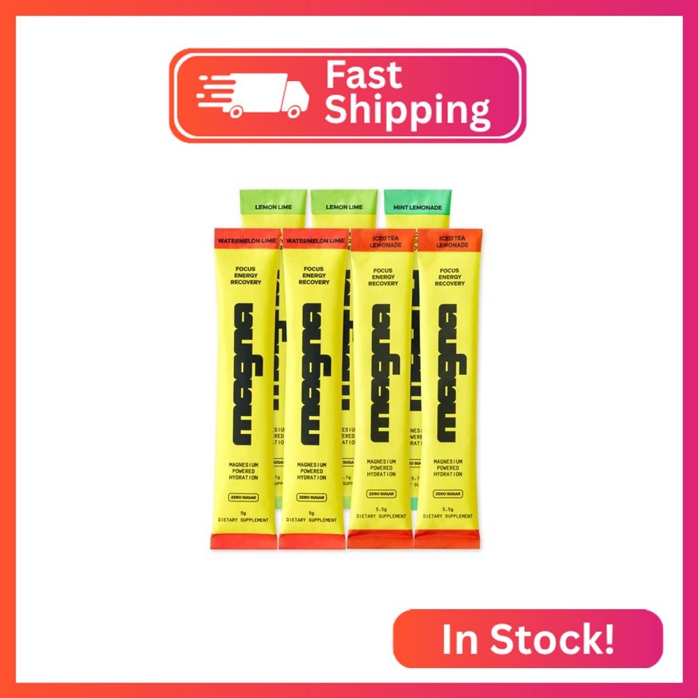 MAGNA Electrolytes Powder Drink Mix for Hydration, Energy & Focus Support with M