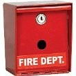 Red Emergency Fire Box for Knox 3501 Key Switch Gate Access 14 Gauge Steel