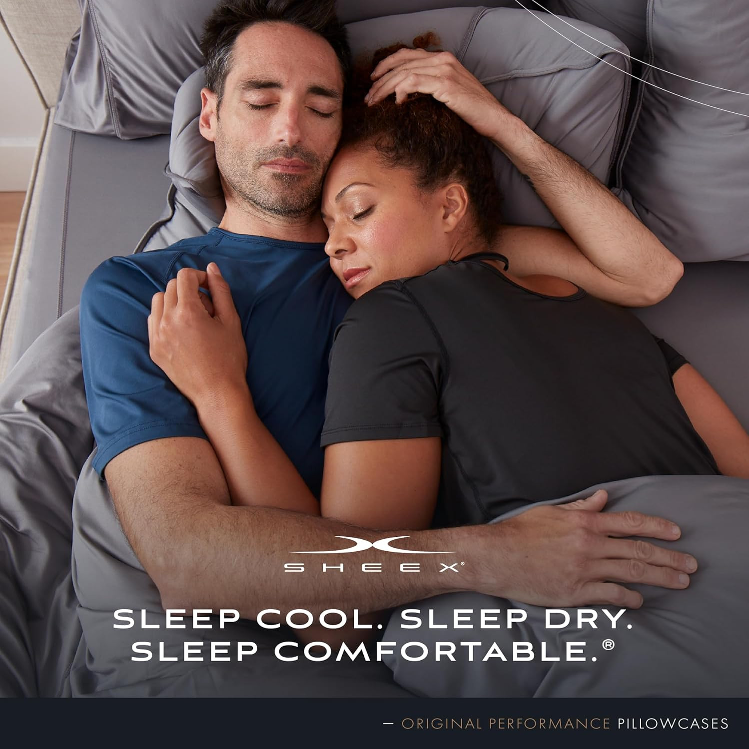 Ultra-Soft Cooling Pillow Case Set - 2 Standard Covers in Pearl Blue