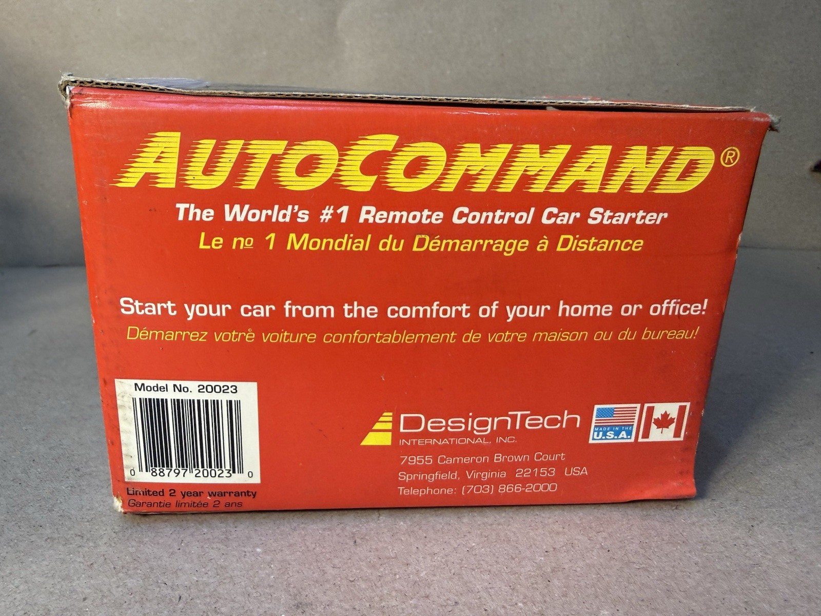Remote Start Design Tech Auto Command Remote Control Car Starter New In Box