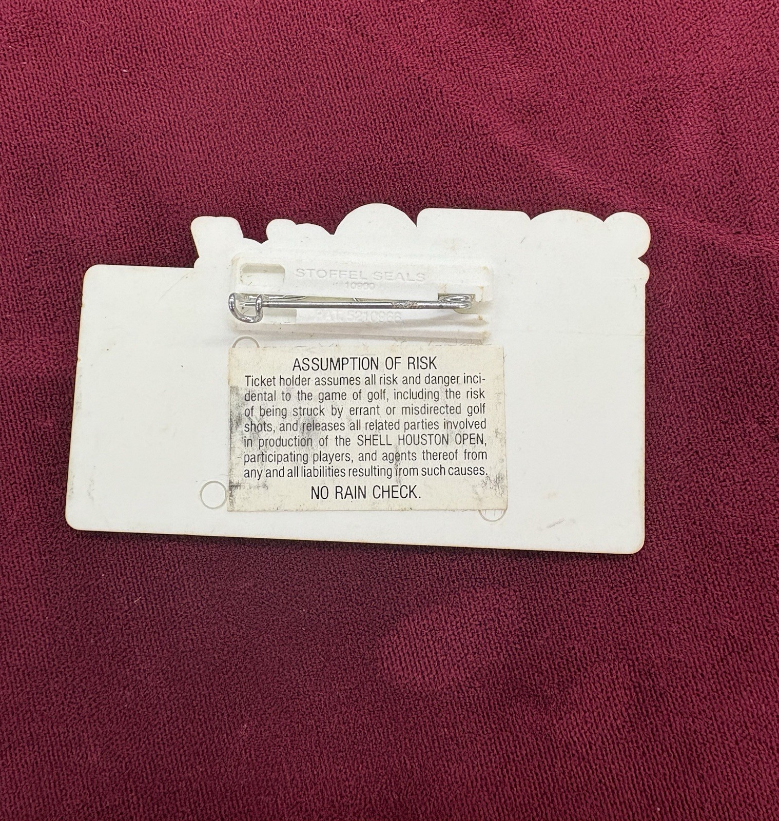 1997 Shell Houston Open Golf PinTPC At The Woodlands Season Gallery Gold Pin