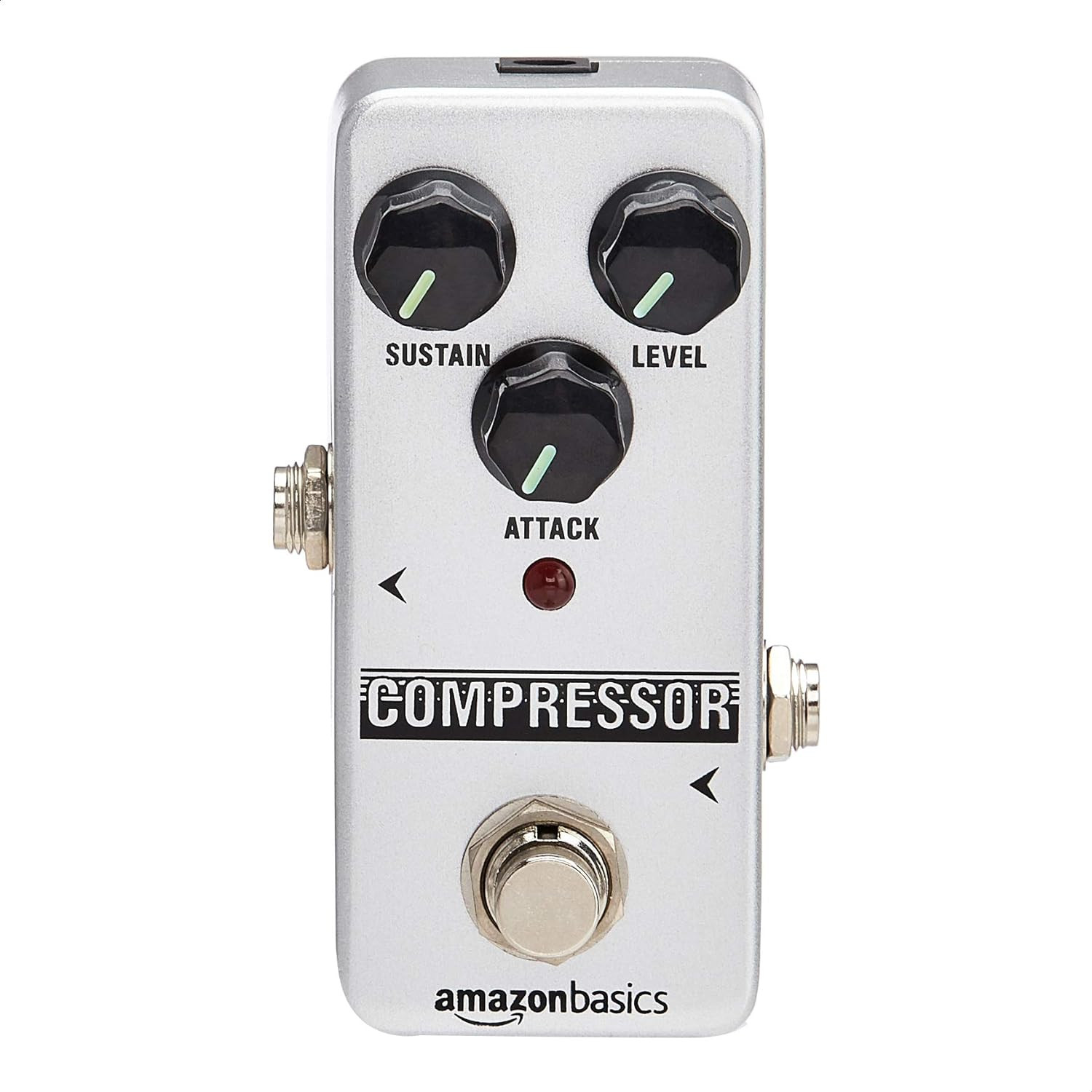 Compressor Guitar Pedal, Fully Analog Circuit with True Bypass, Silver