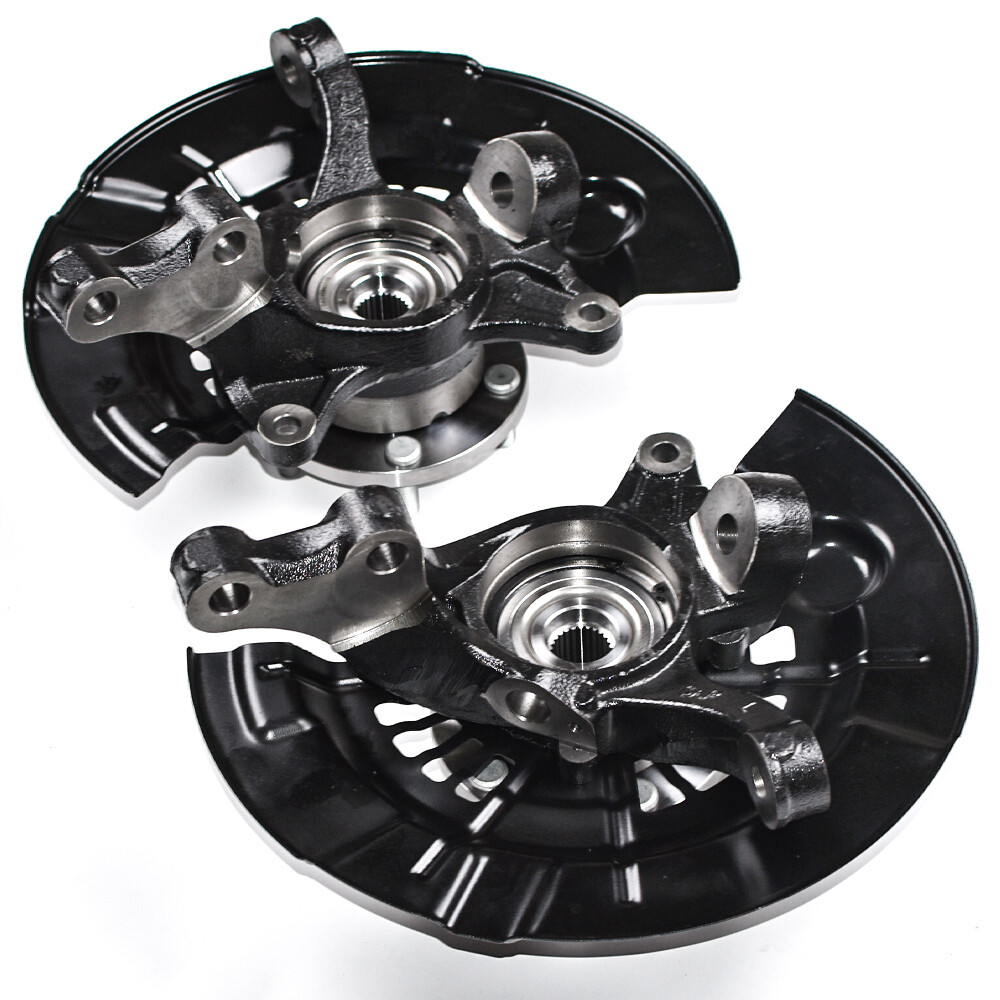Pair Front Steering Knuckle & Wheel Hub Bearing for 2007 2008-2011 Toyota Camry