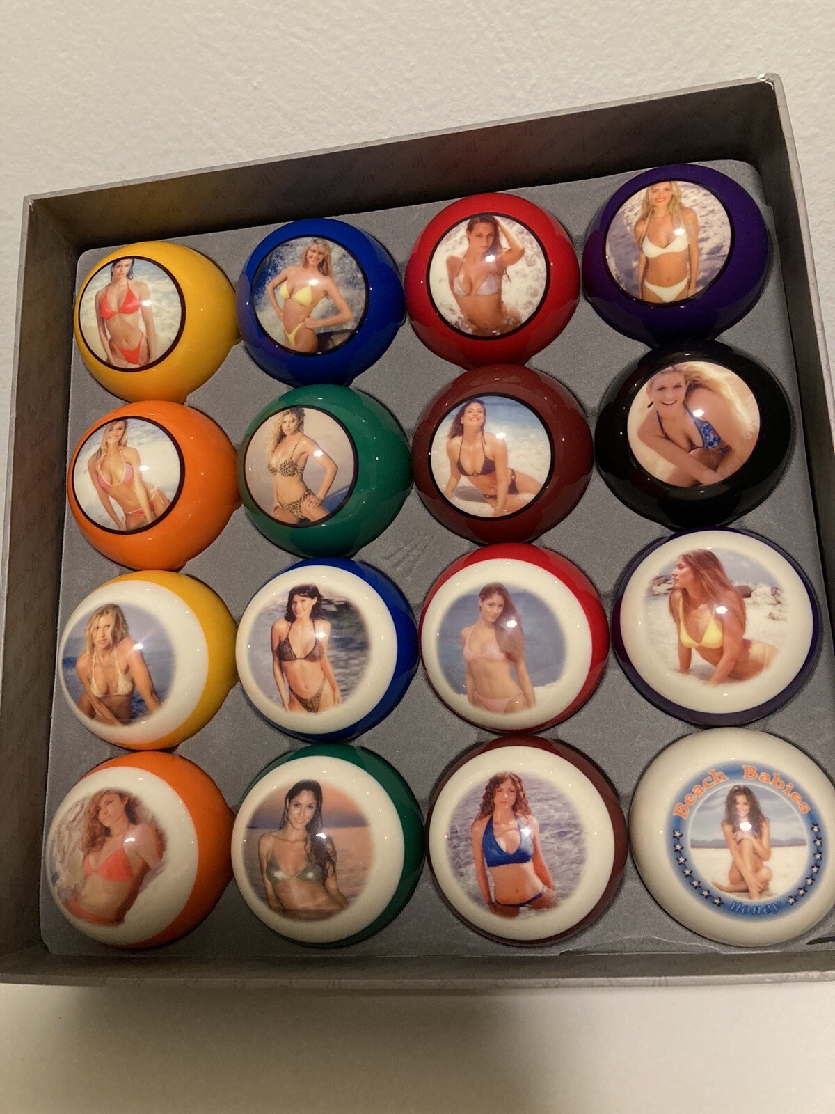 New Set of Girl Beach Babes Bikini Balls Billiard *check out* Vigma Pool Balls