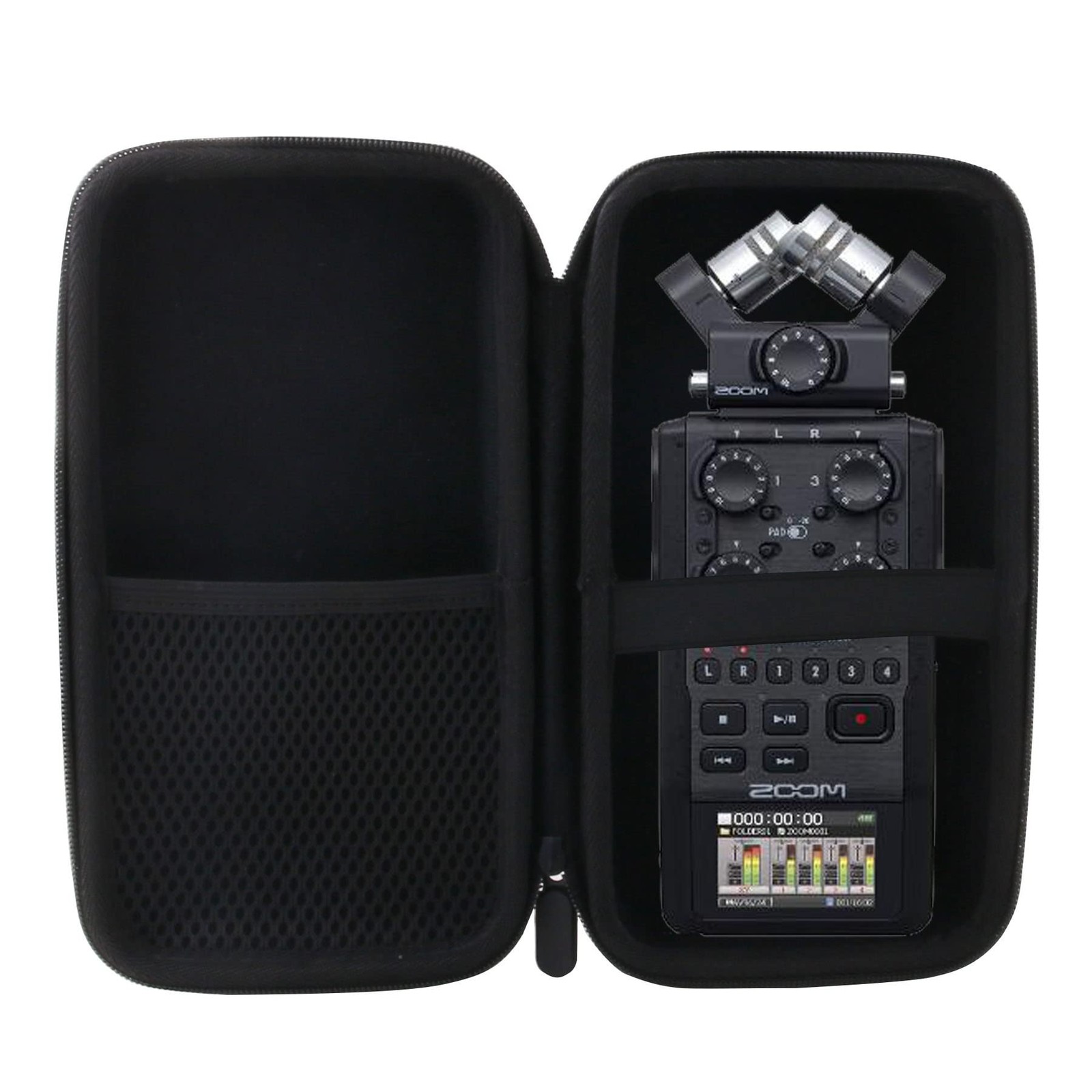 WERJIA Hard Carrying Case Compatible with Zoom H6 Portable 8.3 inches, Black