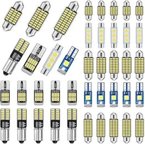 42 Pieces Interior Car Lights LED Dome Light 28 mm 31 mm 36 mm 41 mm BA9S T5 T10