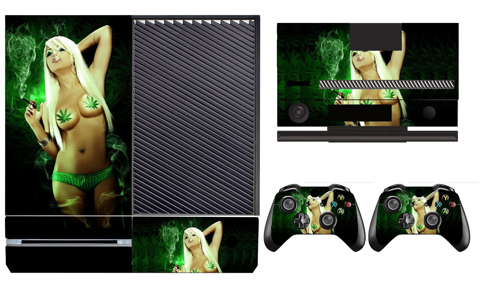 Babe 208 Vinyl Cover Skin Sticker for Xbox One & Kinect & 2 controller skins