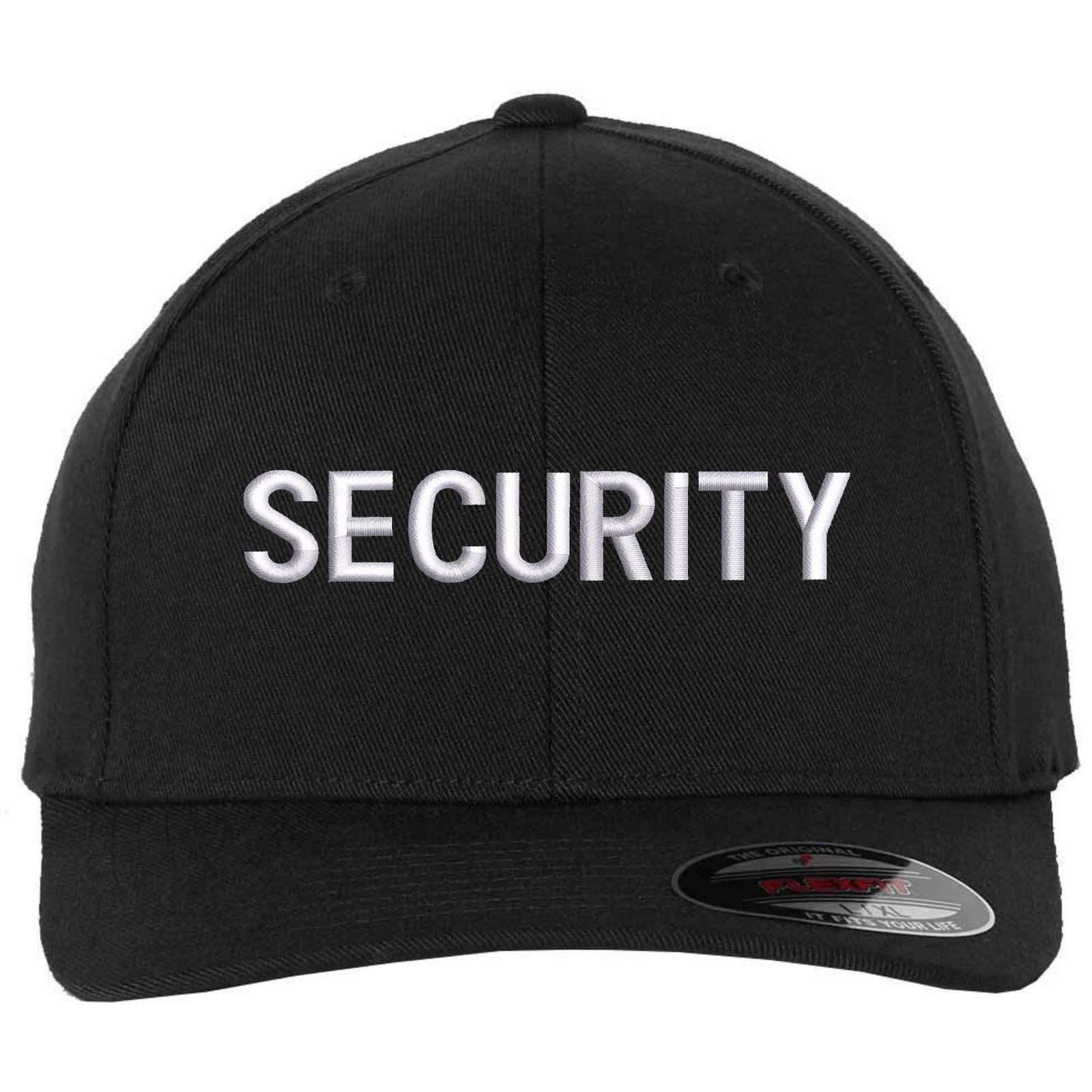 SECURITY Fitted Baseball Hat Uniform Guard Officer Pro-Formance Flexfit Cap