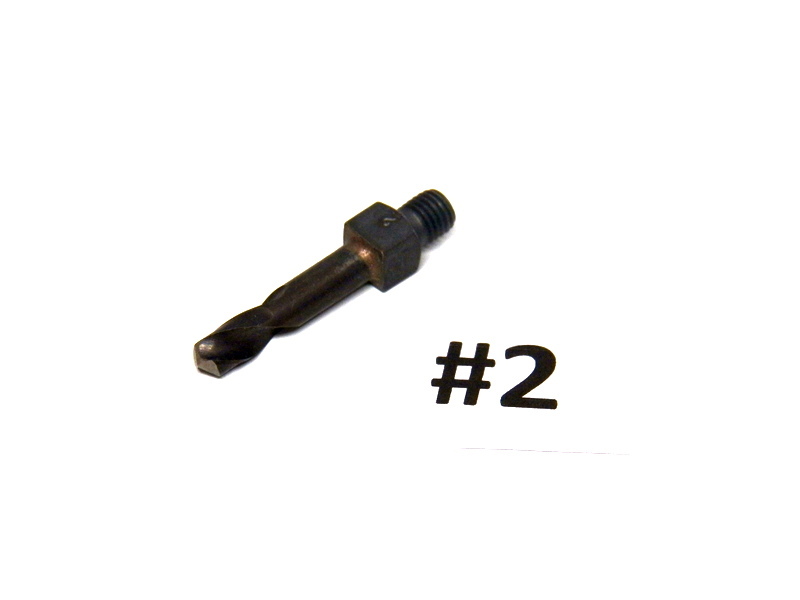 USA Made Short  #2 (.2210) Cobalt Threaded Drill Bit 1/4-28