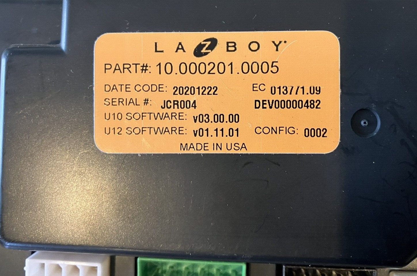 BRAND NEW! Lazy Boy Control Module 10.000201.0005 La-Z-Boy Recliner MCM