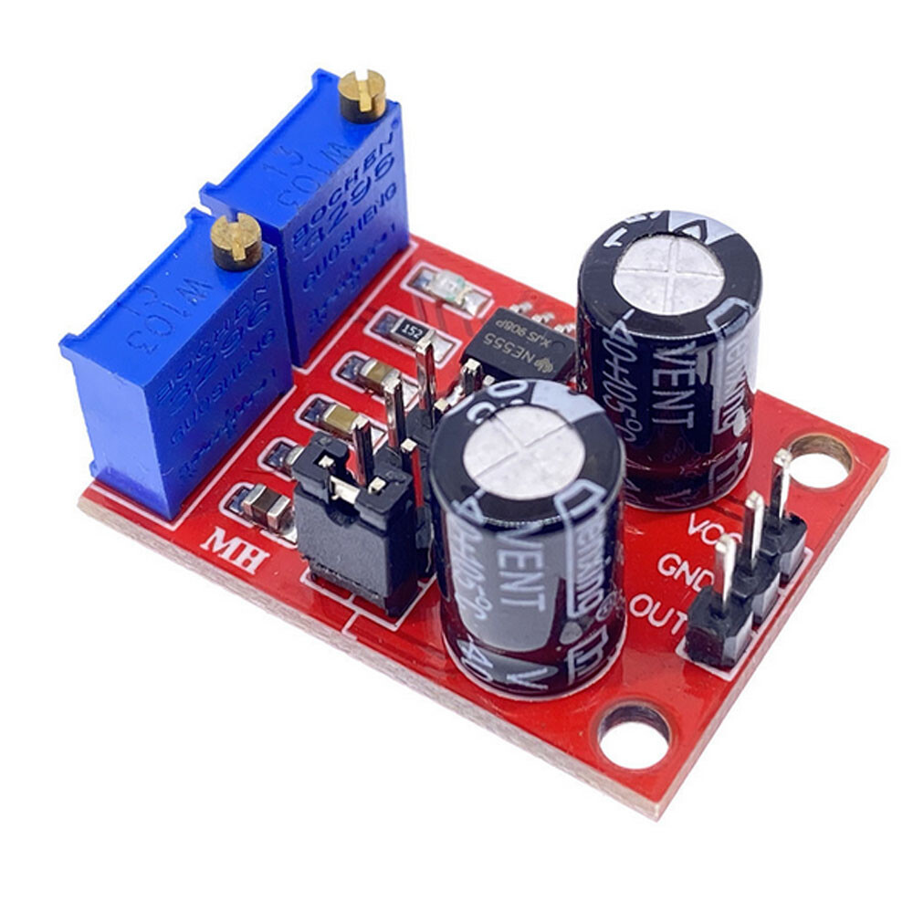 4PACK NE555 Duty Cycle Pulse Frequency Adjustable Square Wave Generator Module