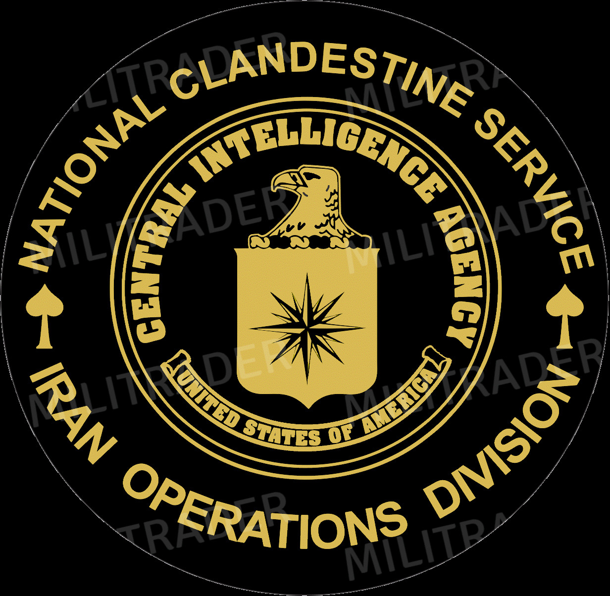 US CIA National Clandestine Service Iran Division 2" Decal Sticker