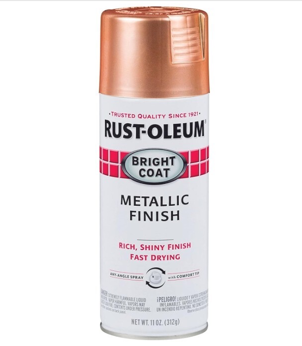 Rust-Oleum 314417 Stops Rust Bright Coat Metallic Spray Paint, 11 Oz, Copper