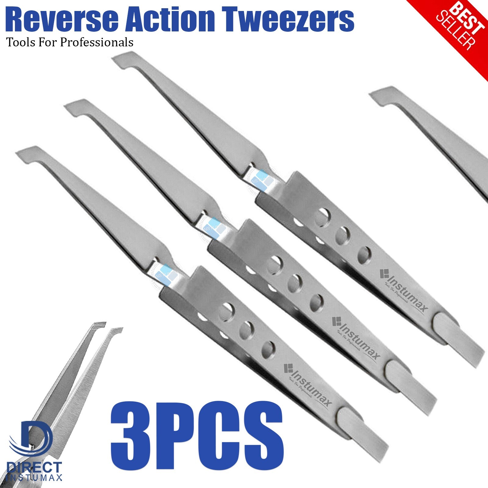 Orthodontic Reverse Action Tweezers Dental Bracket Holding Removing Forceps