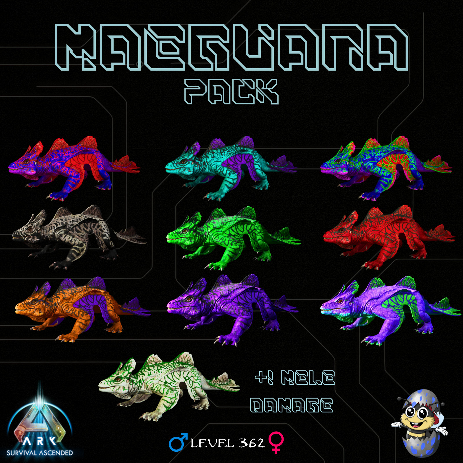 🔥 Maeguana 64800 FOOD MAX RANGE Pack Ark Survival Ascended PvE PC/XBOX/PS5