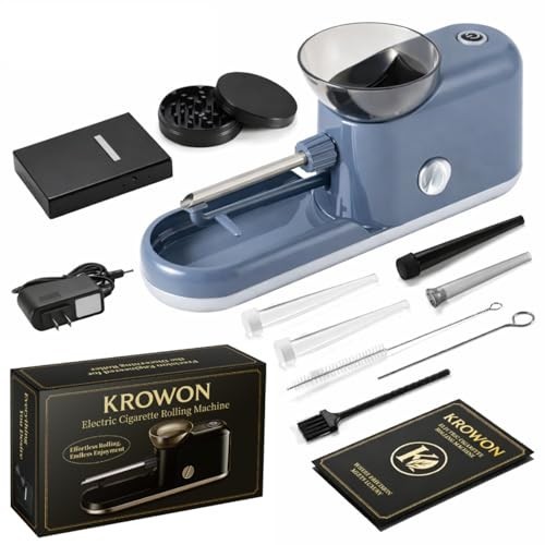 Automatic Electric Cigarette Rolling Machine - One-Touch Maker with Accessories