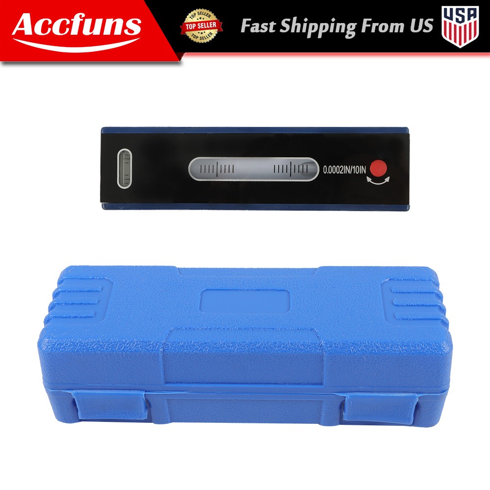 6 inch Master Precision Level in Fitted Box For Machinist Tool 0.0002''/10''