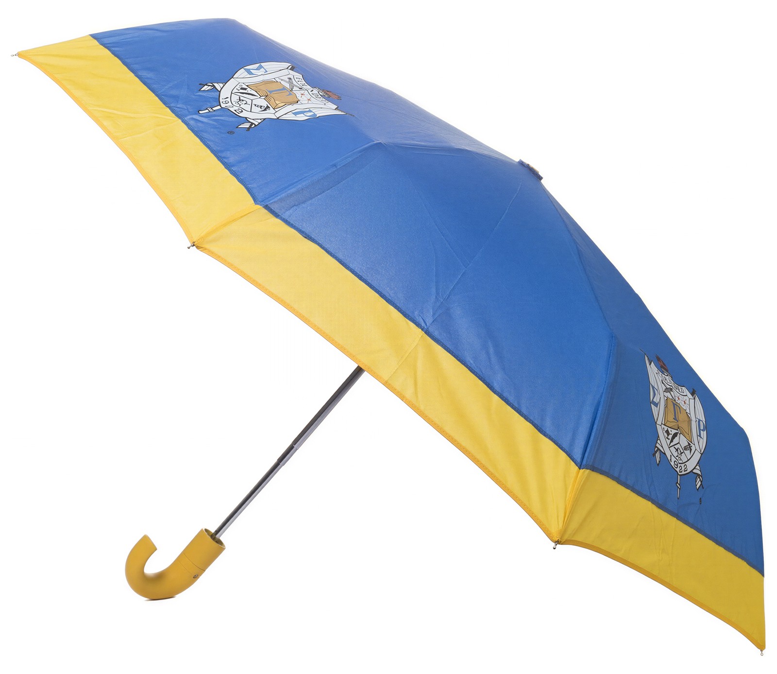 Sigma Gamma/&Gamma; Rho Mini Hurricane Umbrella [Blue/Gold - 23"]